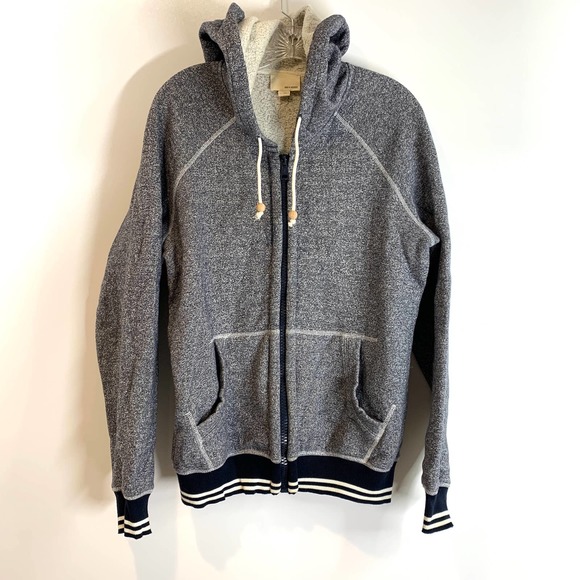 Band Of Outsiders Other - Band Of Outsiders Zip Front Hoodie Navy Melange